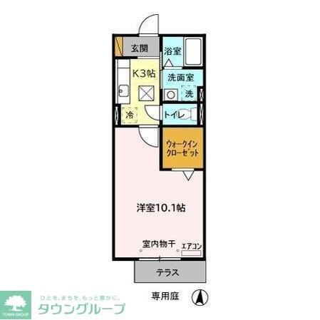 リシアンサス・ガーデン Cの物件間取画像